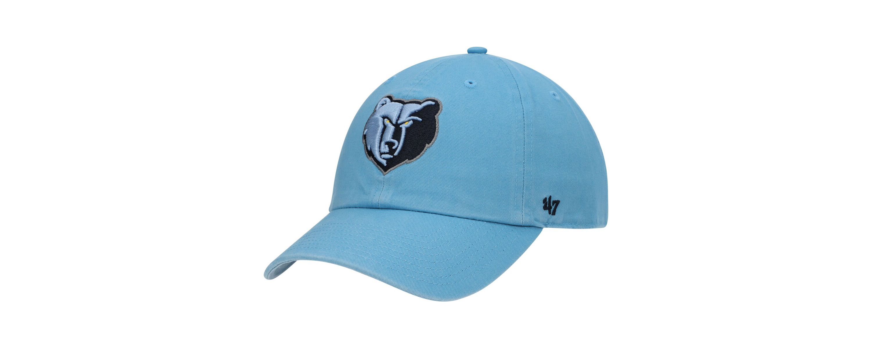 NBA Light Memphis Grizzlies Team Clean Up Adjustable Hat