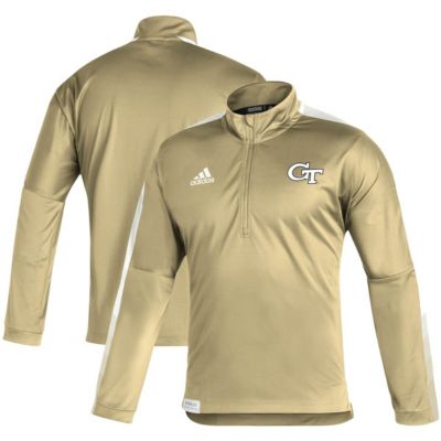 Georgia Tech Yellow Jackets NCAA Georgia Tech Jackets 2021 Sideline Primeblue Quarter-Zip Jacket