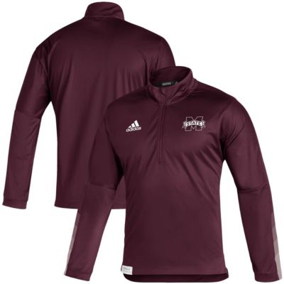 NCAA Mississippi State Bulldogs 2021 Sideline Primeblue Quarter-Zip Jacket