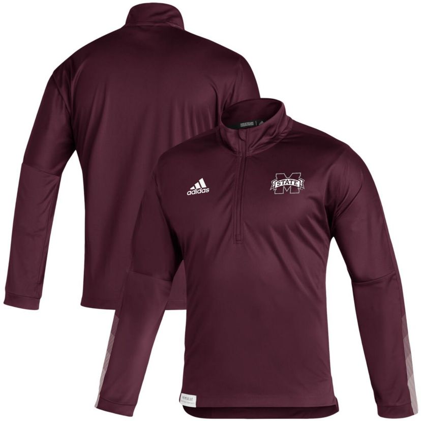 adidas NCAA Mississippi State Bulldogs 2021 Sideline Primeblue Quarter ...