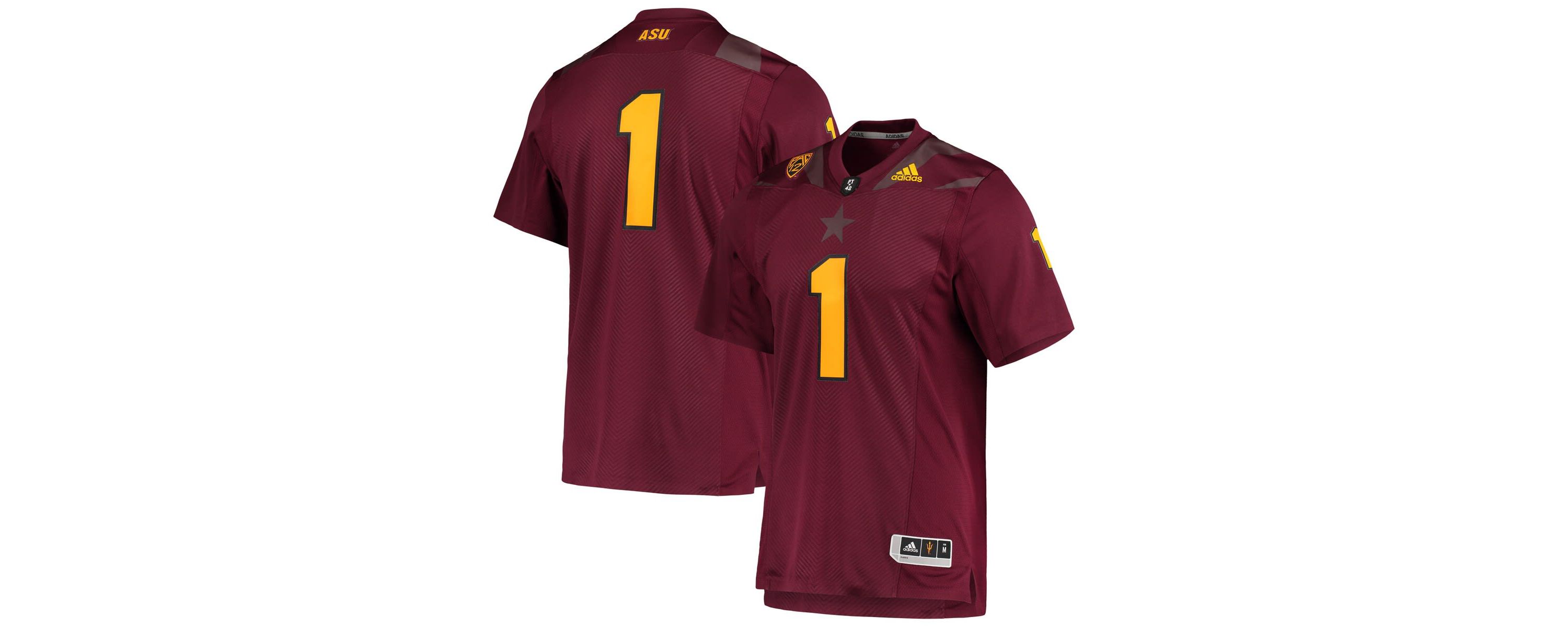NCAA #1 Arizona State Sun Devils Team Premier Football Jersey