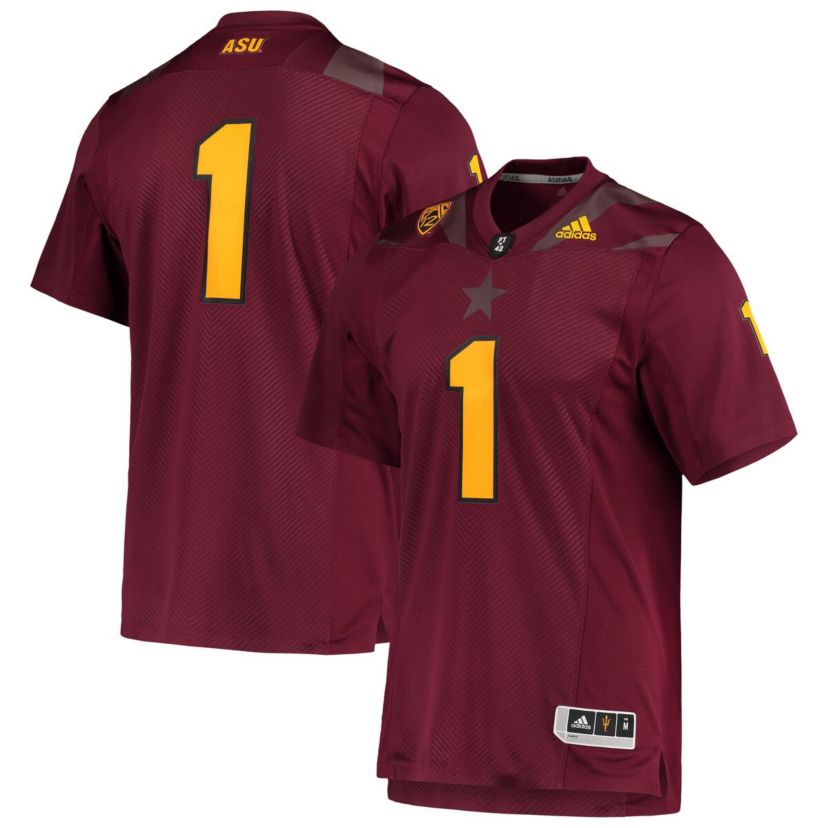 NCAA #1 Arizona State Sun Devils Team Premier Football Jersey