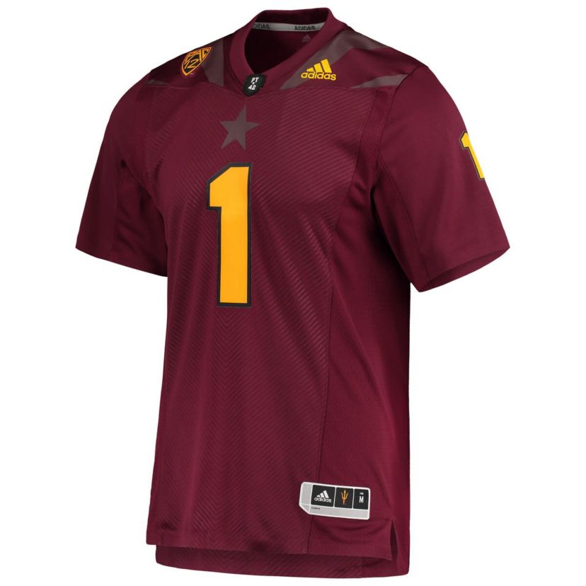 NCAA #1 Arizona State Sun Devils Team Premier Football Jersey