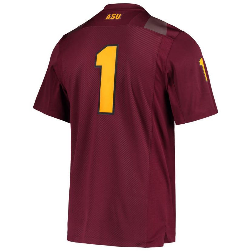 NCAA #1 Arizona State Sun Devils Team Premier Football Jersey