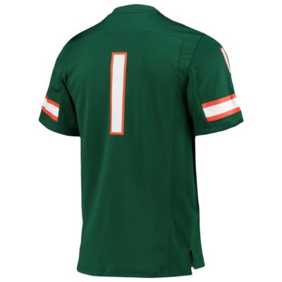 Miami (FL) Hurricanes NCAA #1 Team Premier Football Jersey