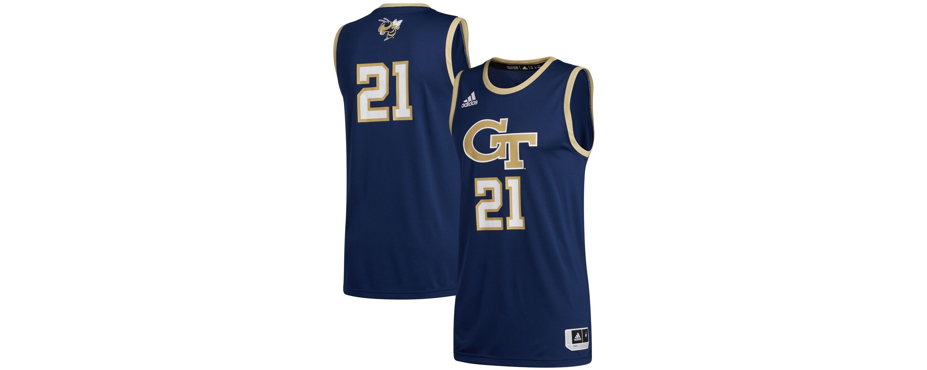 Georgia Tech Yellow Jackets NCAA #21 Georgia Tech Jackets Swingman Basketball Jersey
