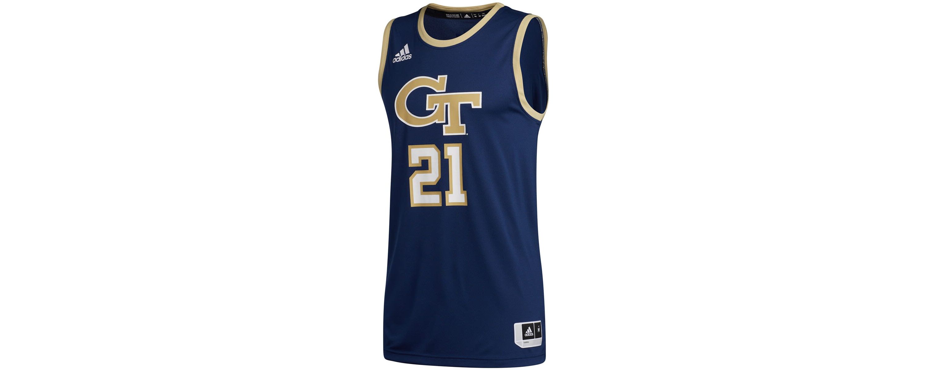 Georgia Tech Yellow Jackets NCAA #21 Georgia Tech Jackets Swingman Basketball Jersey