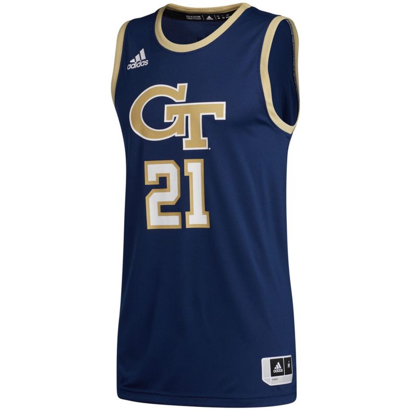 Georgia Tech Yellow Jackets NCAA #21 Georgia Tech Jackets Swingman Basketball Jersey
