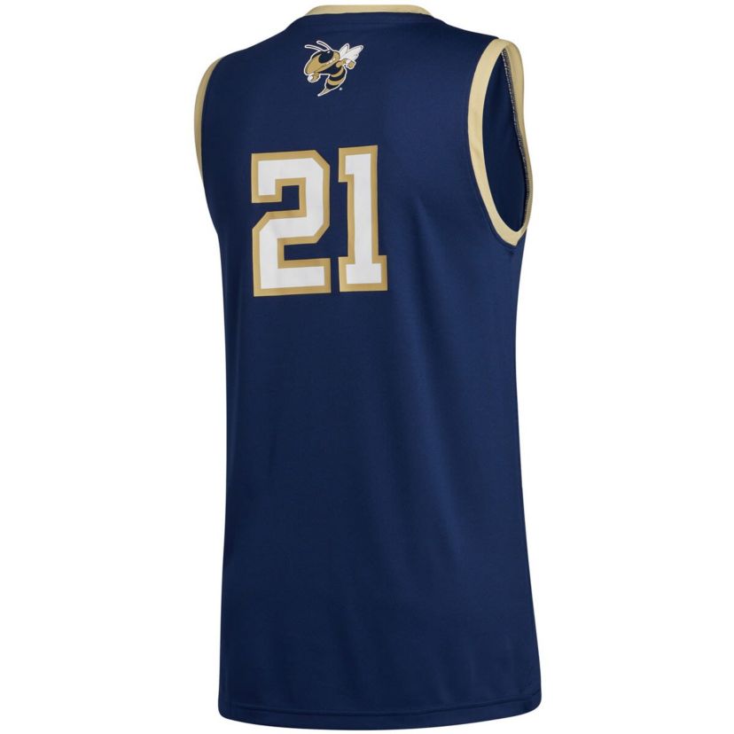 Georgia Tech Yellow Jackets NCAA #21 Georgia Tech Jackets Swingman Basketball Jersey