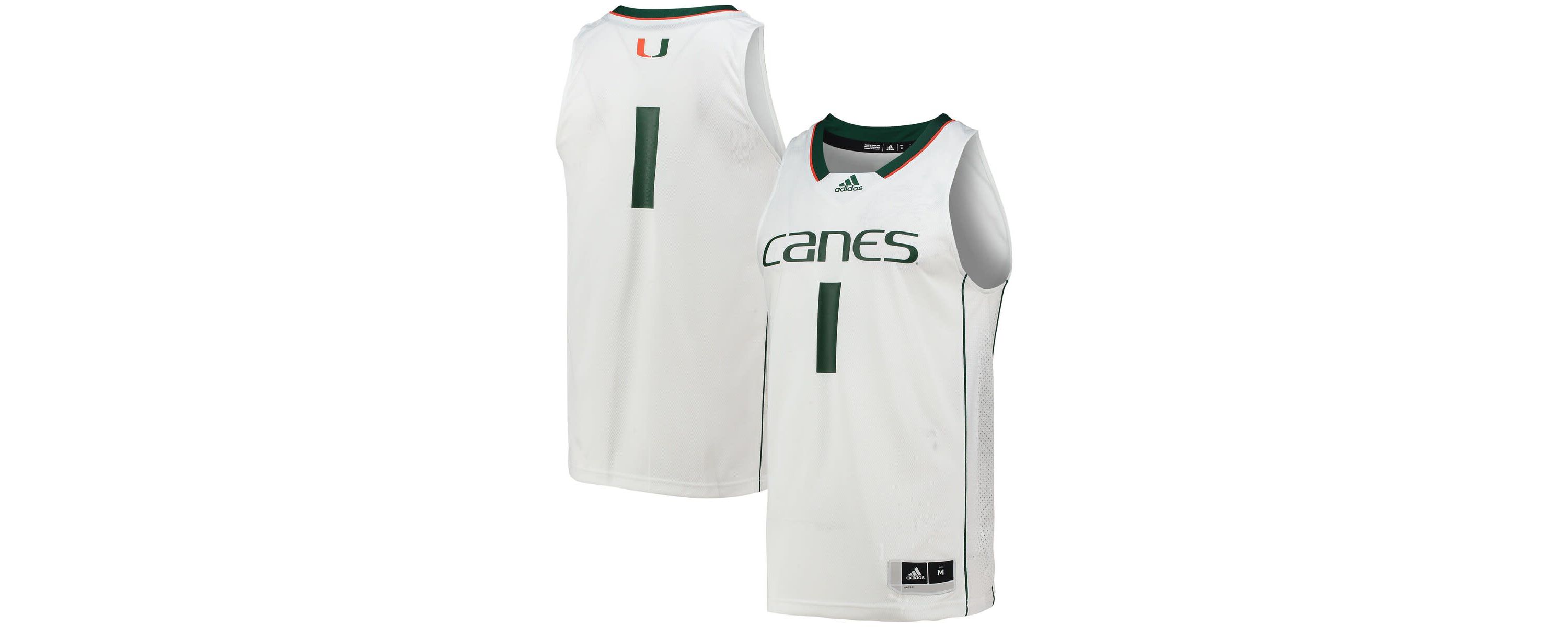 Miami (FL) Hurricanes NCAA #1 Miami Hurricanes Team Swingman Basketball Jersey