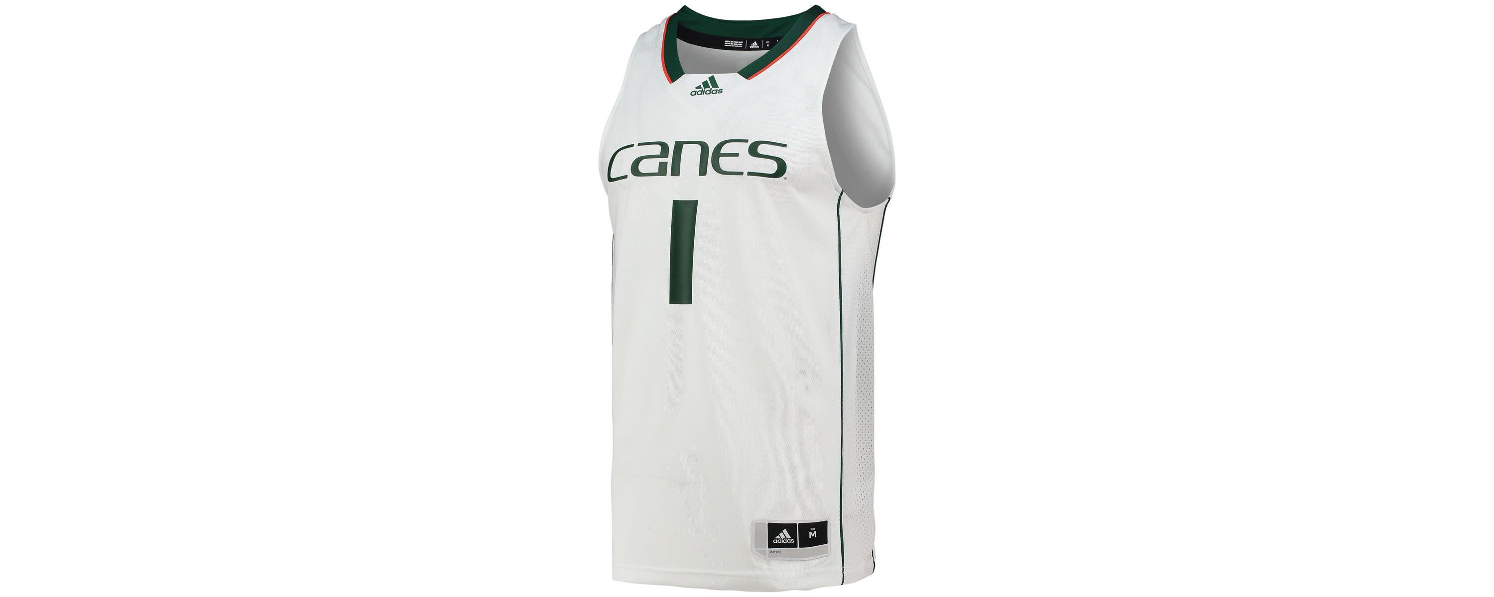 Miami (FL) Hurricanes NCAA #1 Miami Hurricanes Team Swingman Basketball Jersey