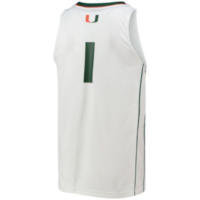 Miami (FL) Hurricanes NCAA #1 Team Swingman Basketball Jersey