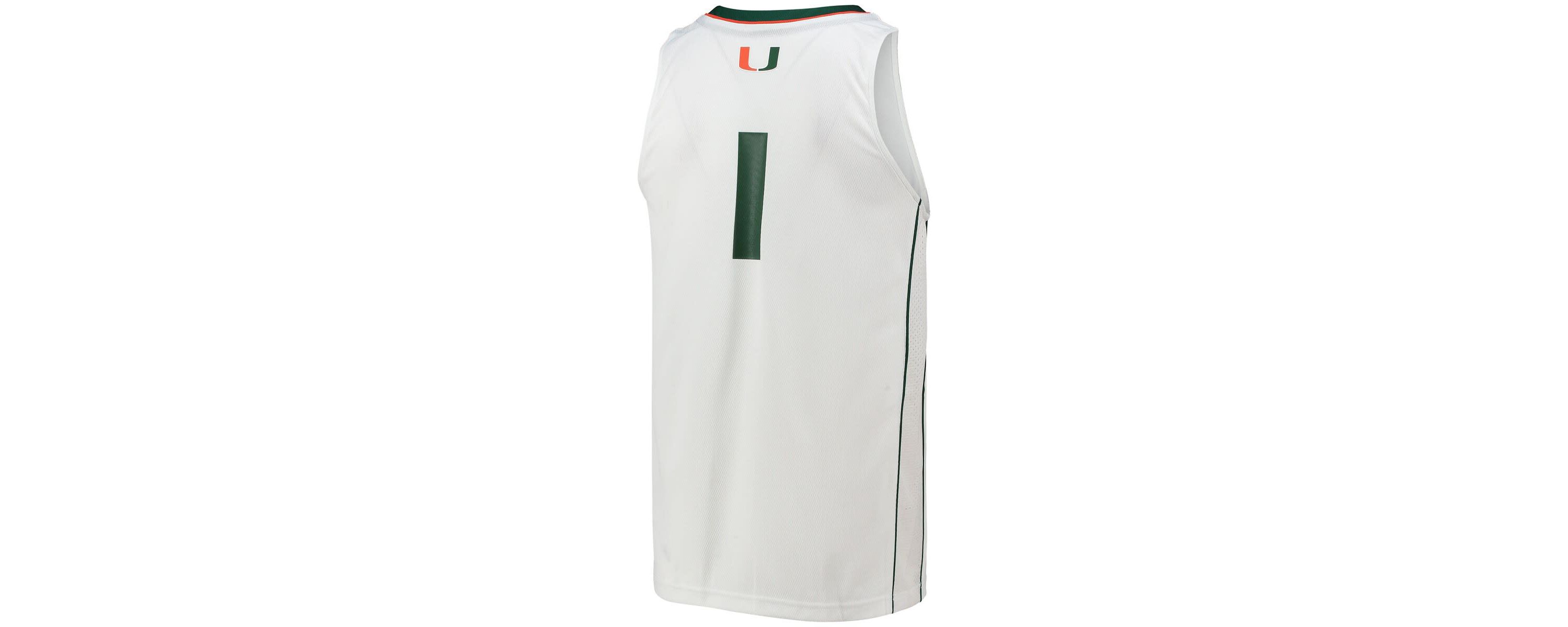 Miami (FL) Hurricanes NCAA #1 Miami Hurricanes Team Swingman Basketball Jersey