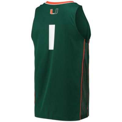 Miami (FL) Hurricanes NCAA #1 Swingman Basketball Jersey