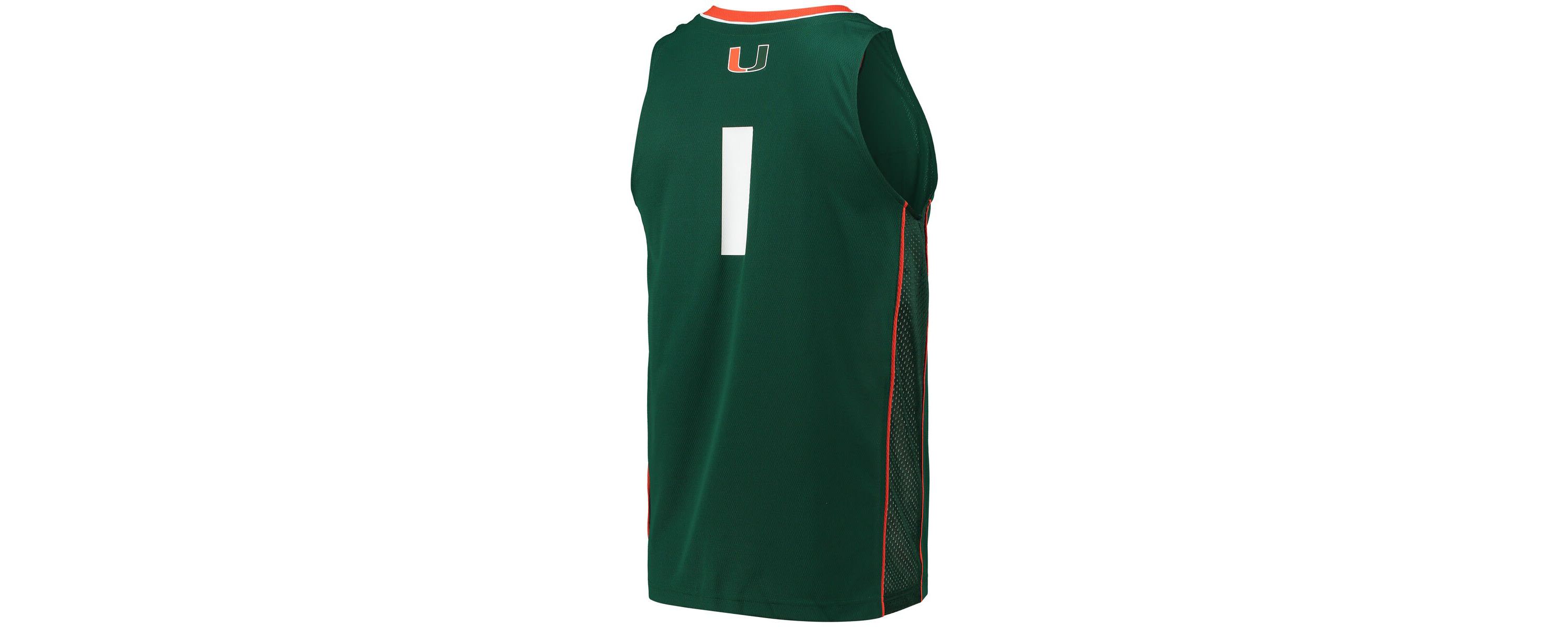 Miami (FL) Hurricanes NCAA #1 Miami Hurricanes Swingman Basketball Jersey