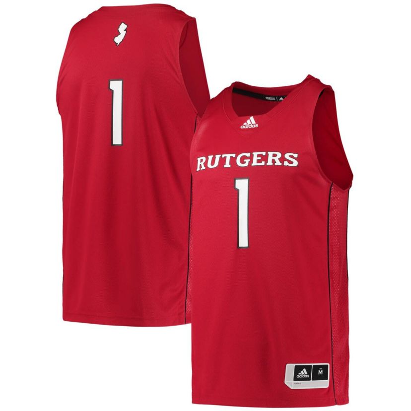 Rutgers Scarlet Knights NCAA #1 Rutgers Knights Team Swingman Basketball Jersey