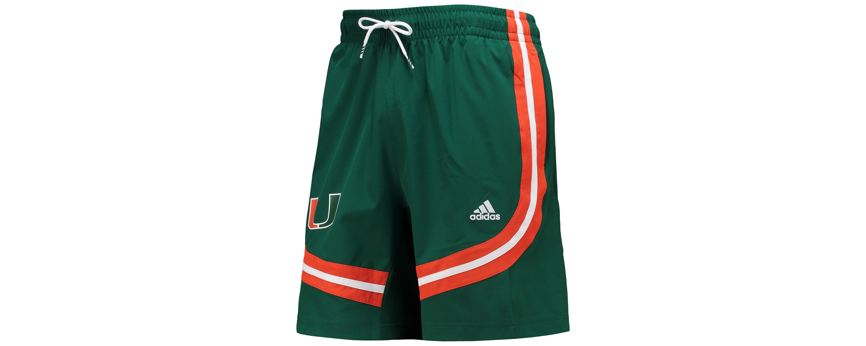 Miami (FL) Hurricanes NCAA Miami Hurricanes Swingman Basketball AEROREADY Shorts