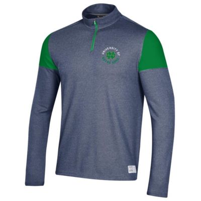 NCAA Under Armour Notre Dame Fighting Irish Gameday Tri-Blend Quarter-Zip Jacket