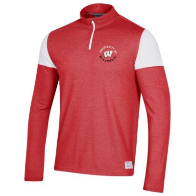 NCAA Under Armour Wisconsin Badgers Gameday Tri-Blend Quarter-Zip Jacket