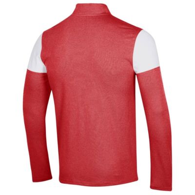 NCAA Under Armour Wisconsin Badgers Gameday Tri-Blend Quarter-Zip Jacket