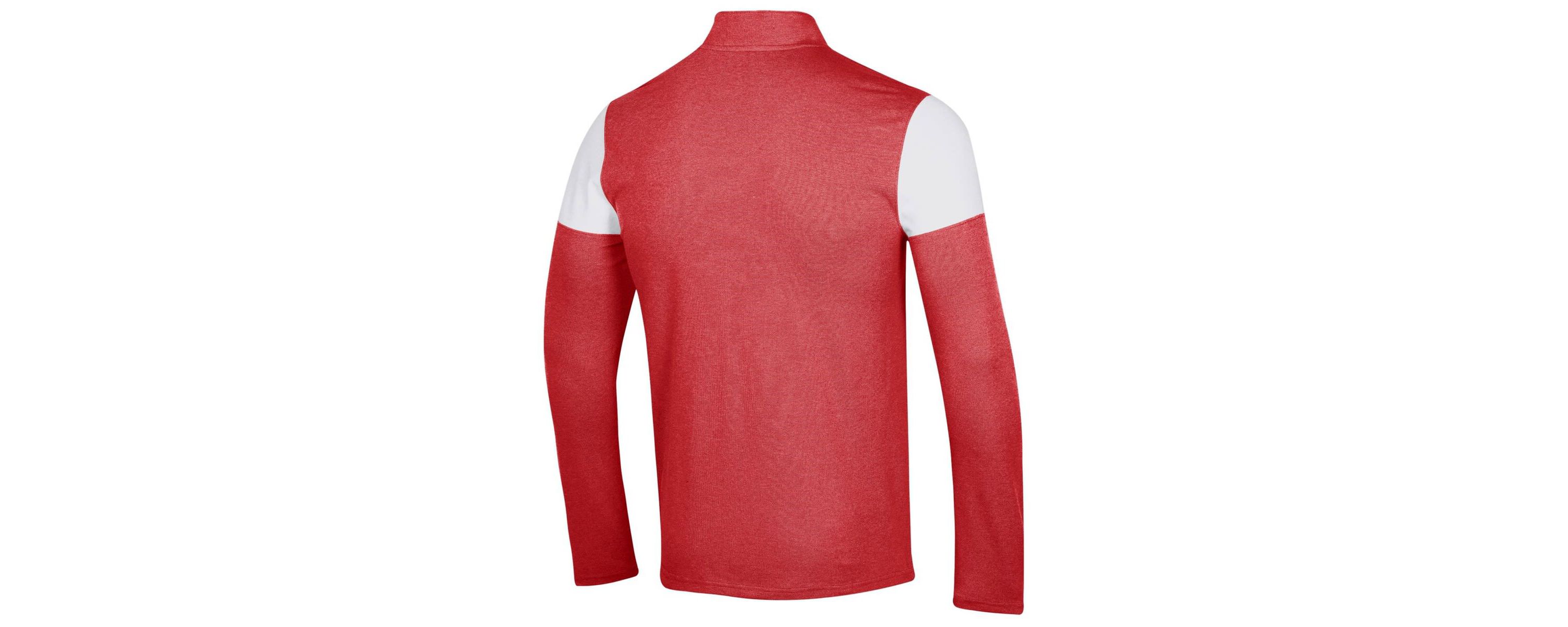 NCAA Under Armour Wisconsin Badgers Gameday Tri-Blend Quarter-Zip Jacket