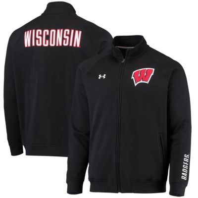 NCAA Under Armour Wisconsin Badgers Raglan Game Day Triad Full-Zip Jacket