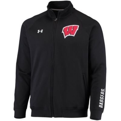 NCAA Under Armour Wisconsin Badgers Raglan Game Day Triad Full-Zip Jacket