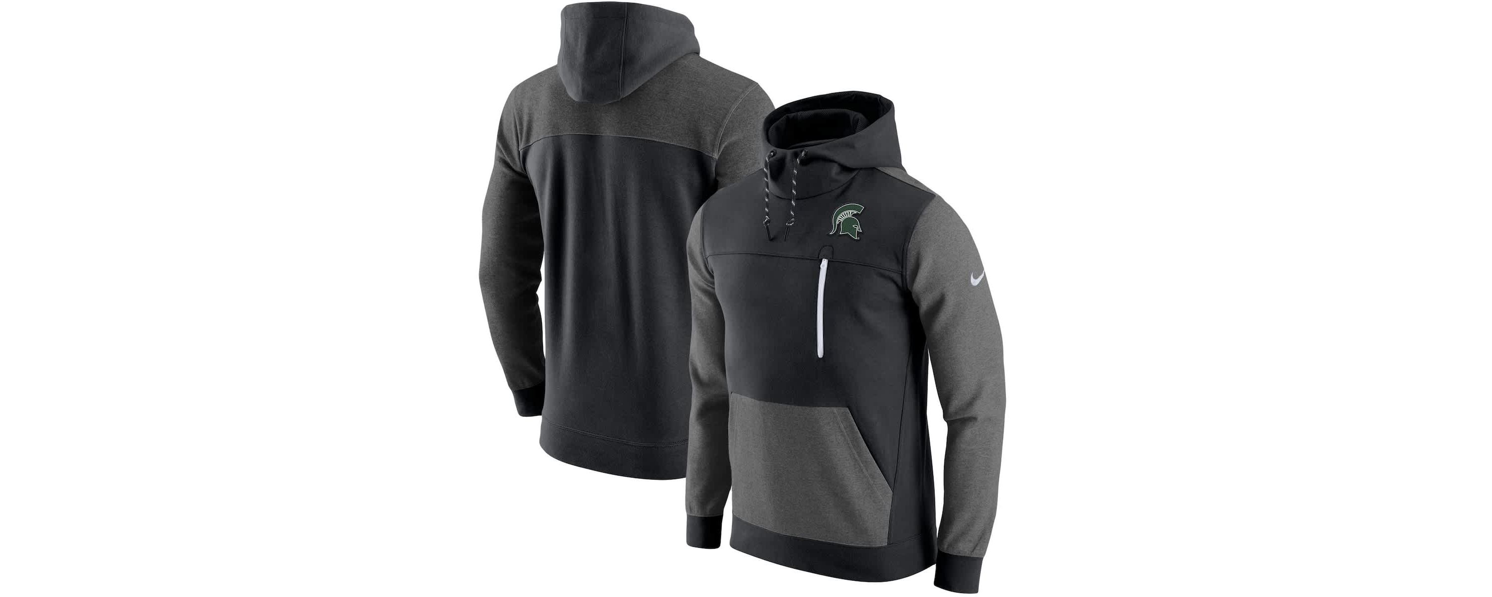 NCAA Nike Michigan State Spartans AV-15 2.0 Slim Fit Pullover Hoodie