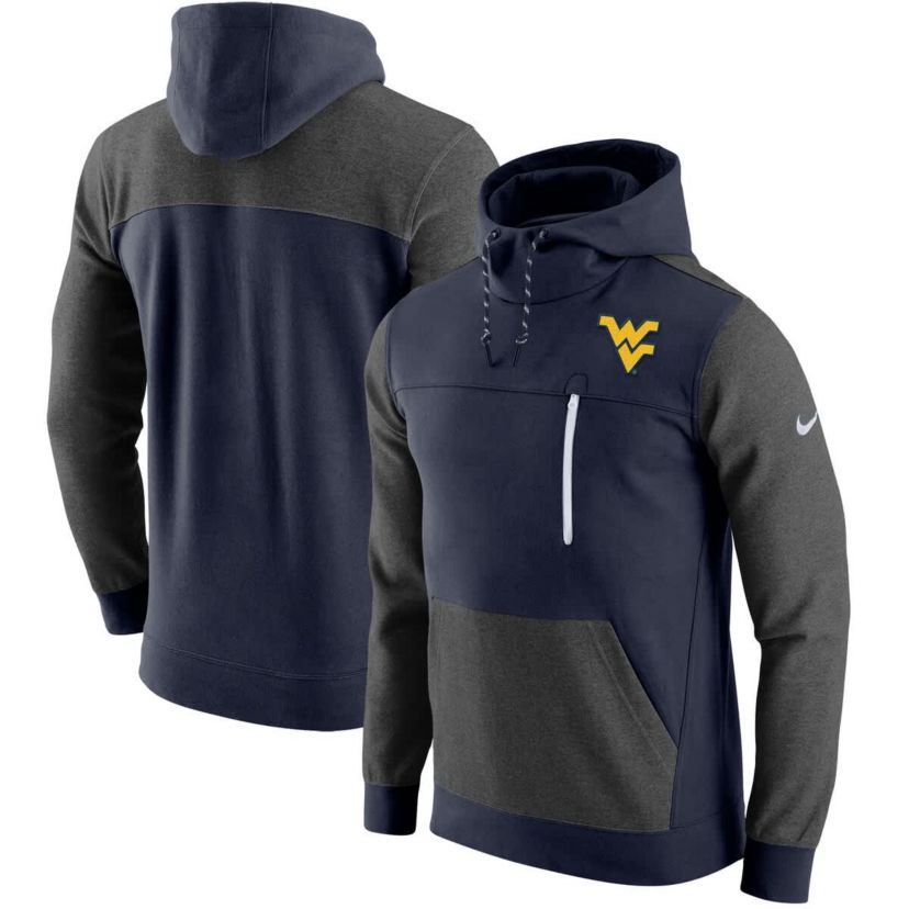 NCAA Nike West Virginia Mountaineers AV-15 2.0 Slim Fit Pullover Hoodie