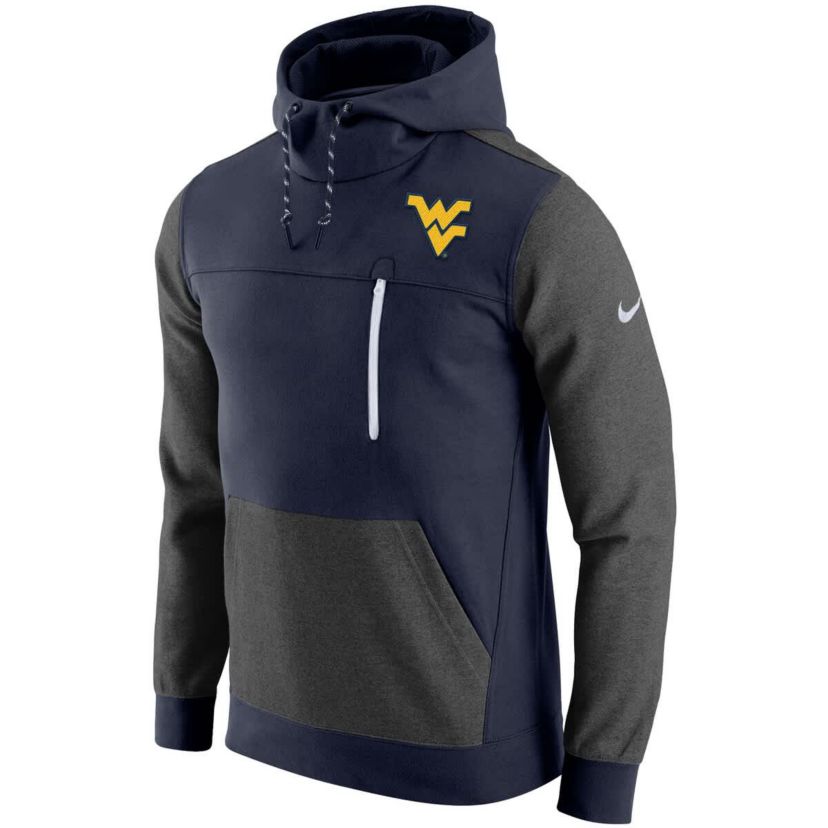 NCAA Nike West Virginia Mountaineers AV-15 2.0 Slim Fit Pullover Hoodie
