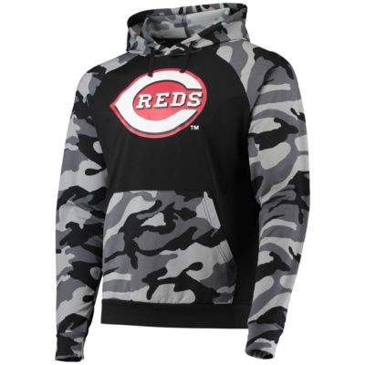 MLB Cincinnati Reds Raglan Pullover Hoodie