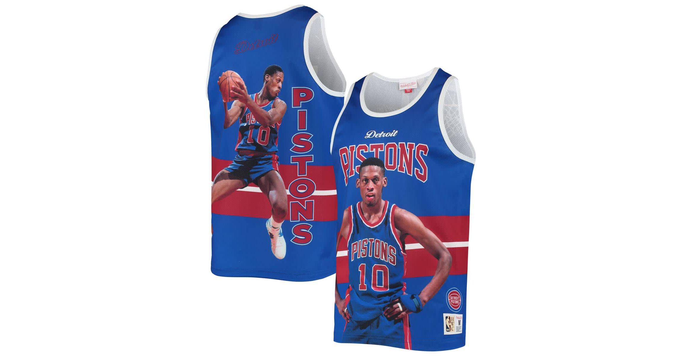 NBA Dennis Rodman Detroit Pistons Hardwood Classics Player Tank Top