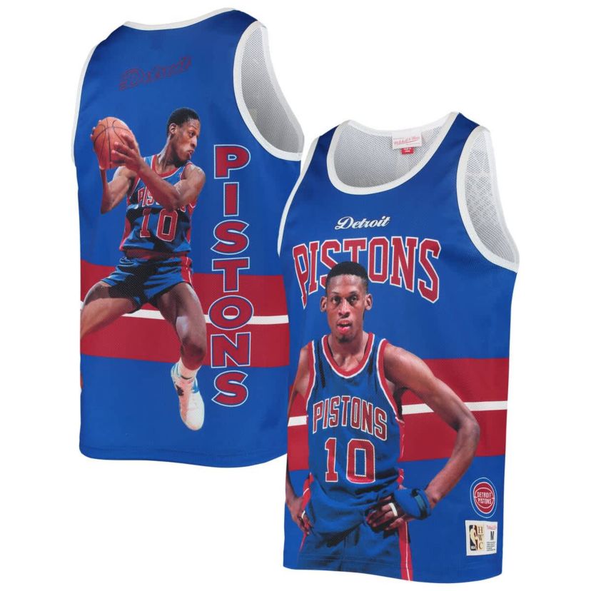 NBA Dennis Rodman Detroit Pistons Hardwood Classics Player Tank Top