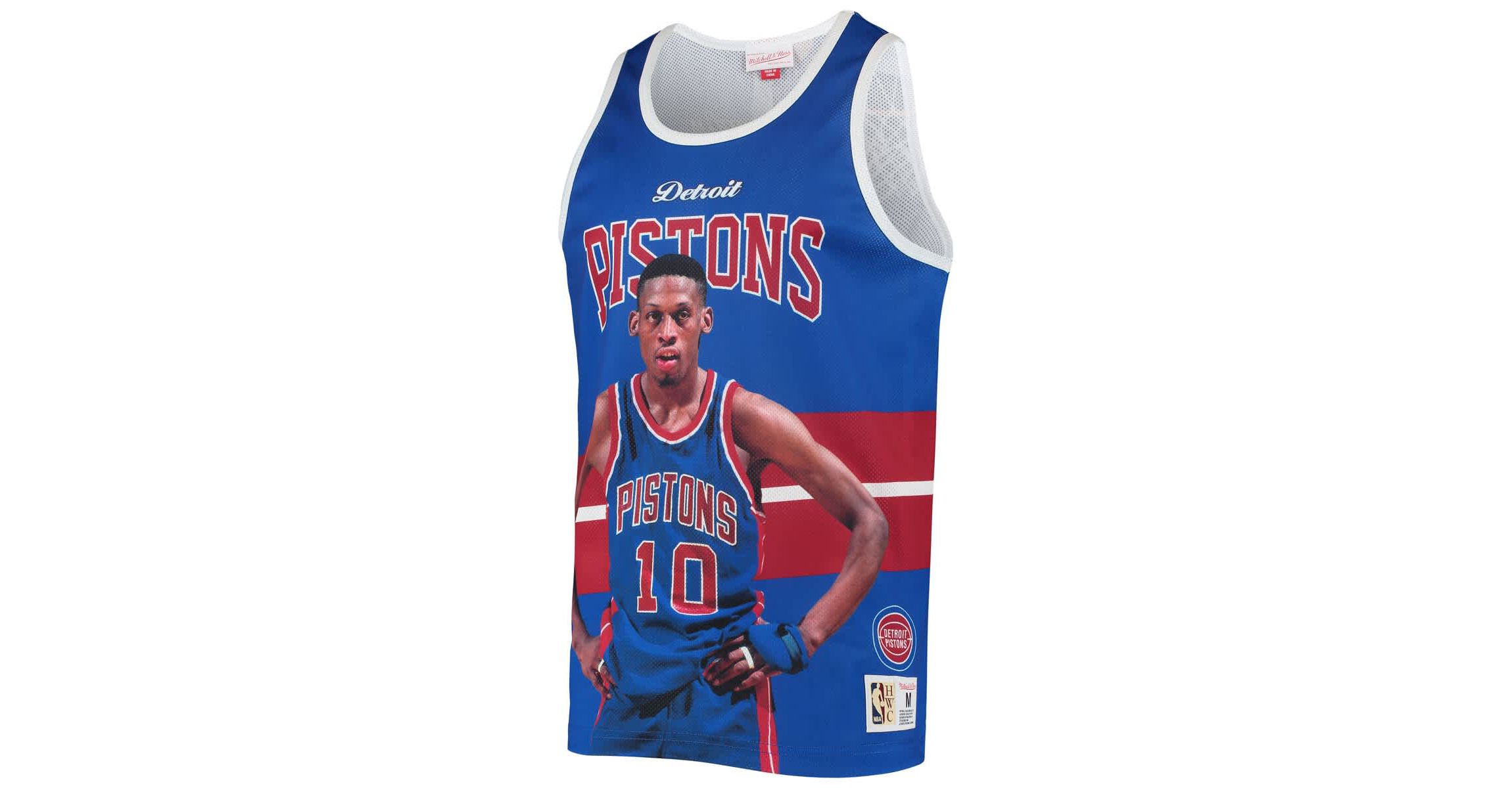 NBA Dennis Rodman Detroit Pistons Hardwood Classics Player Tank Top