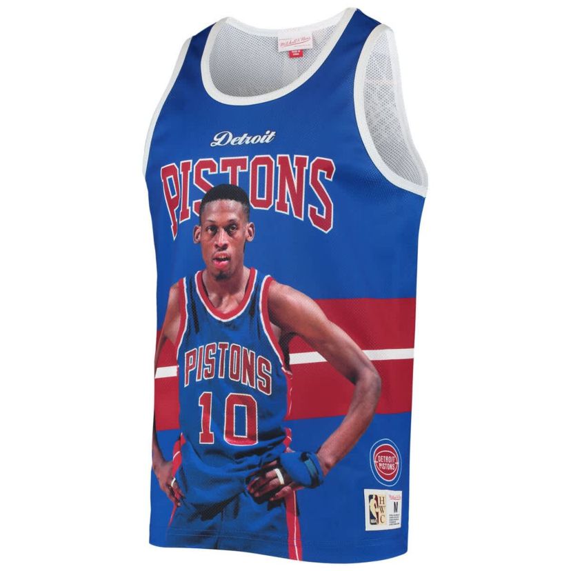 NBA Dennis Rodman Detroit Pistons Hardwood Classics Player Tank Top