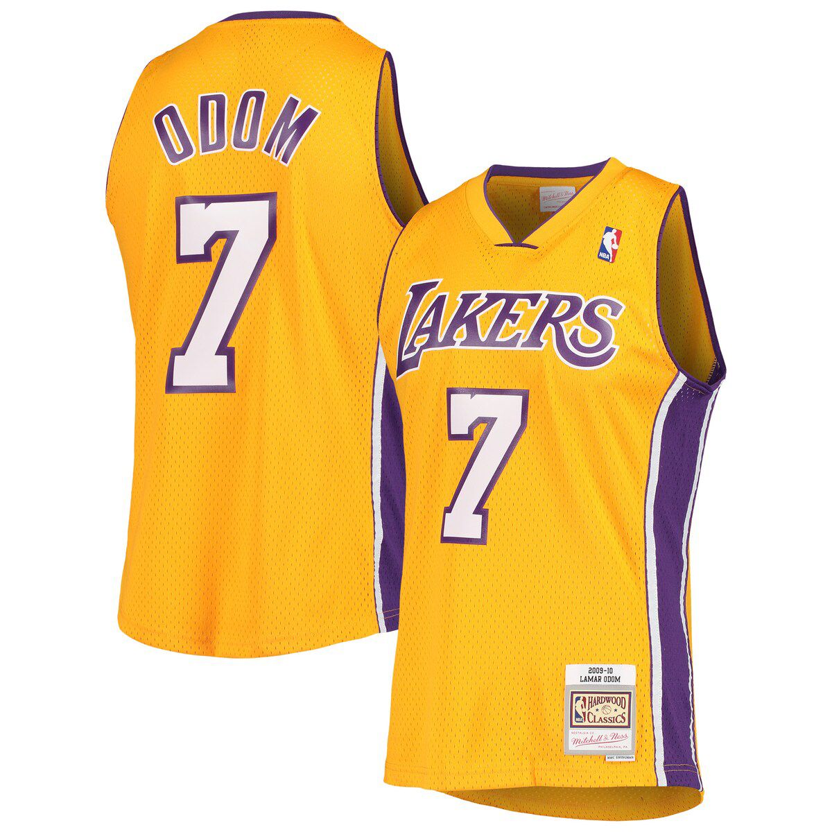 NBA Lamar Odom Los Angeles Lakers 2009/10 Hardwood Classics Swingman Jersey