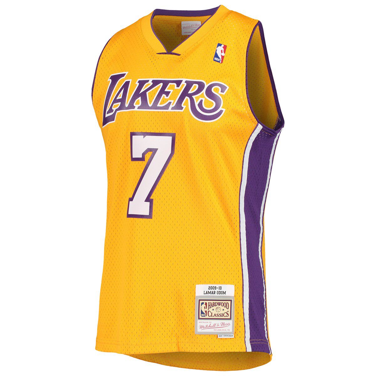 NBA Lamar Odom Los Angeles Lakers 2009/10 Hardwood Classics Swingman Jersey