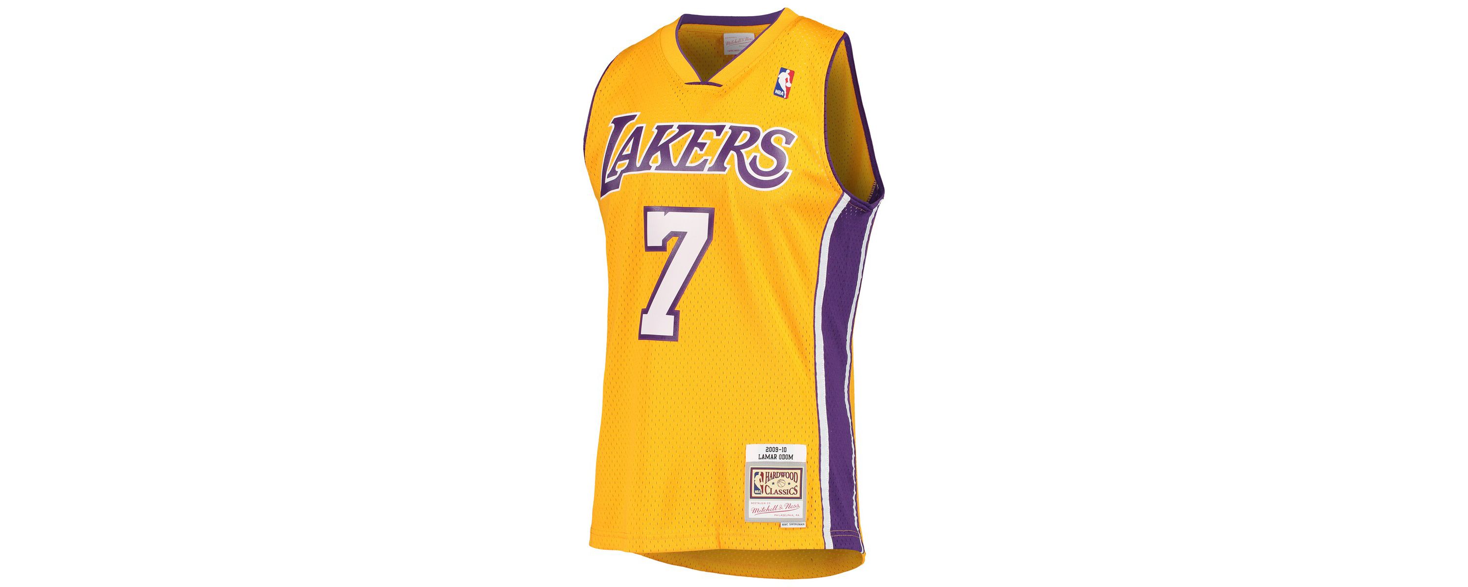 NBA Lamar Odom Los Angeles Lakers 2009/10 Hardwood Classics Swingman Jersey