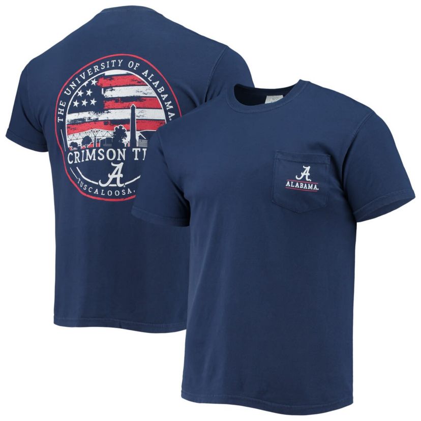 Alabama Crimson Tide NCAA Alabama Tide Campus Americana T-Shirt