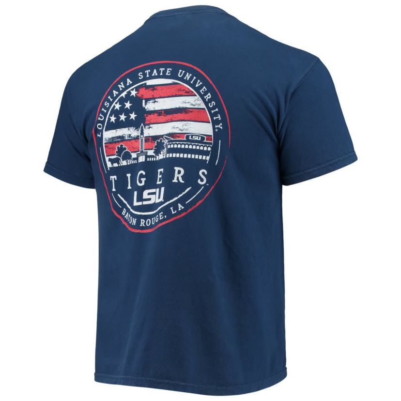 NCAA LSU Tigers Campus Americana T-Shirt