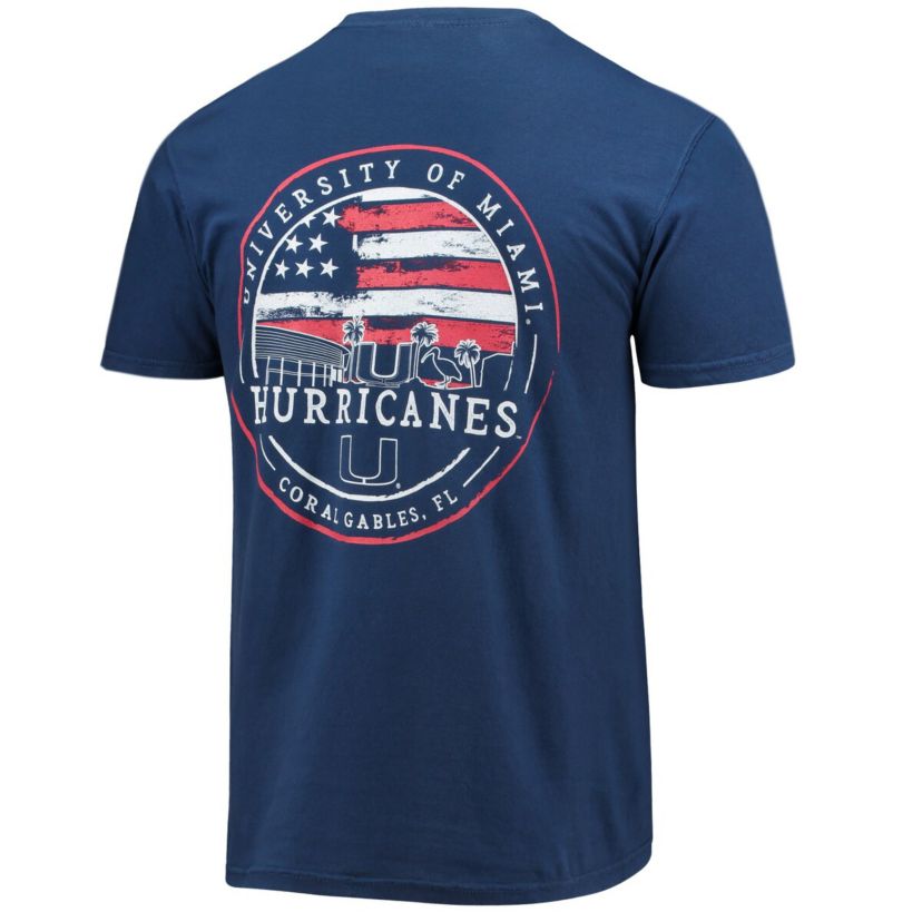 Miami (FL) Hurricanes NCAA Miami Hurricanes Campus Americana T-Shirt