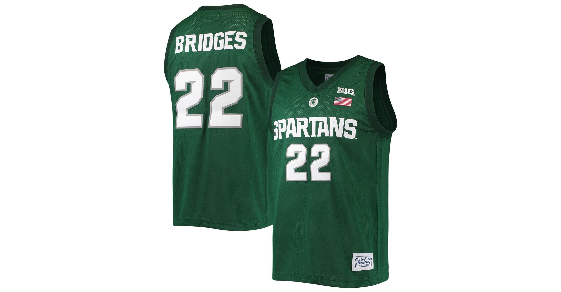 NCAA Miles Bridges Michigan State Spartans Alumni Commemorative Classic Basketball Jersey