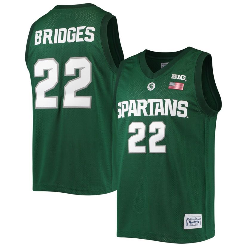 NCAA Miles Bridges Michigan State Spartans Alumni Commemorative Classic Basketball Jersey