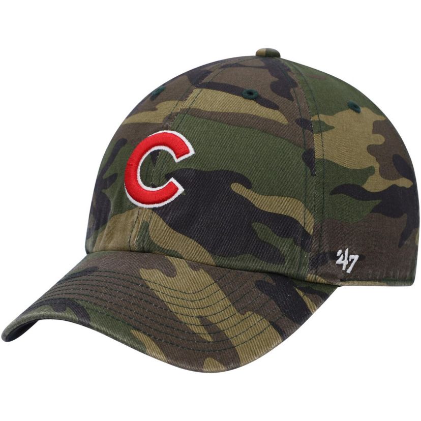 MLB Chicago Cubs Logo Clean Up Adjustable Hat