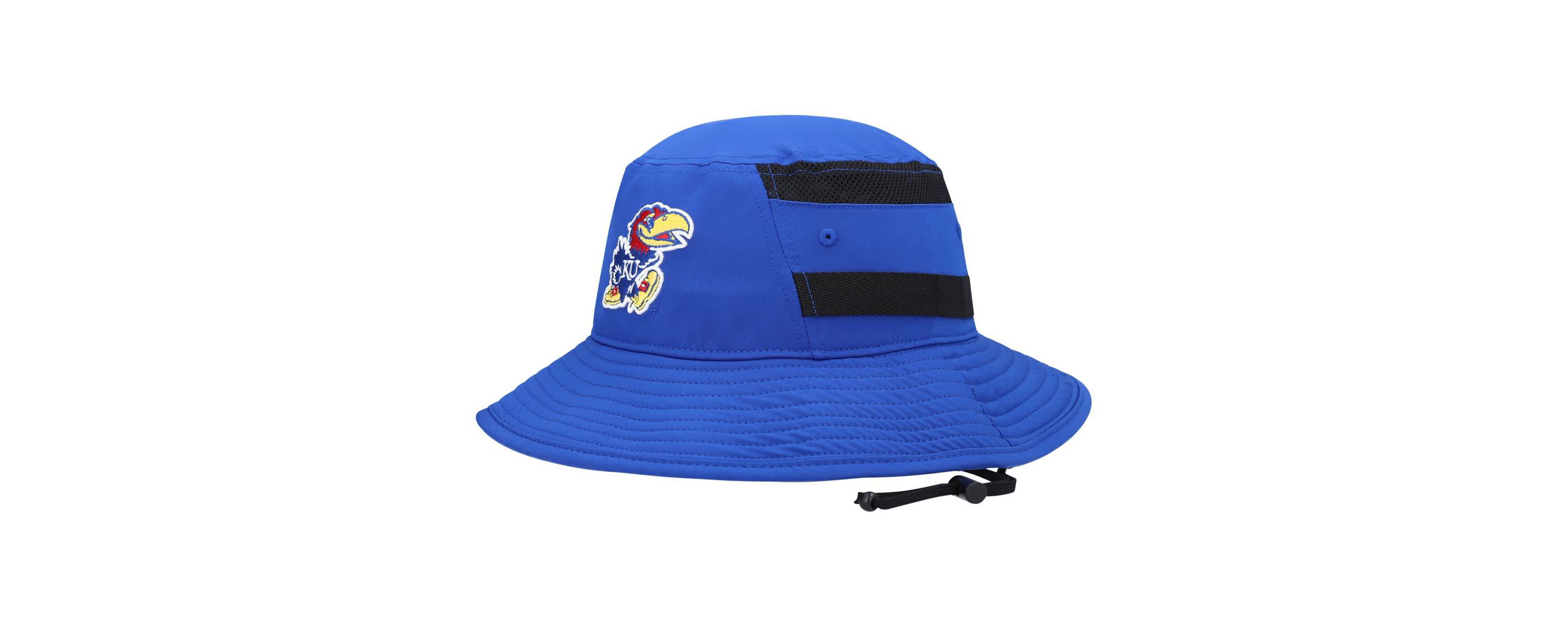 NCAA Kansas Jayhawks 2021 Sideline AEROREADY Bucket Hat