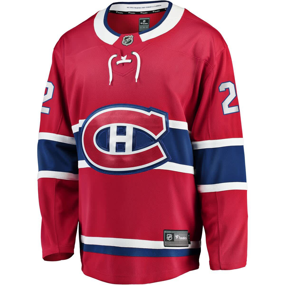 NHL Fanatics Cole Caufield Montreal Canadiens Home Breakaway Replica Jersey