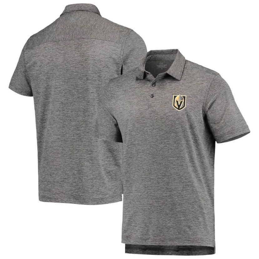NHL Vineyard Vines Vegas Golden Knights Destin Stripe Polo
