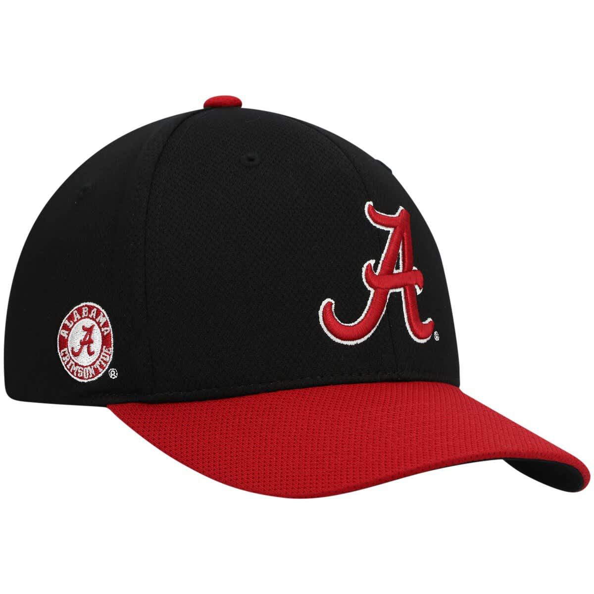 Alabama Crimson Tide NCAA Black/Crimson Alabama Tide Two-Tone Reflex Hybrid Tech Flex Hat