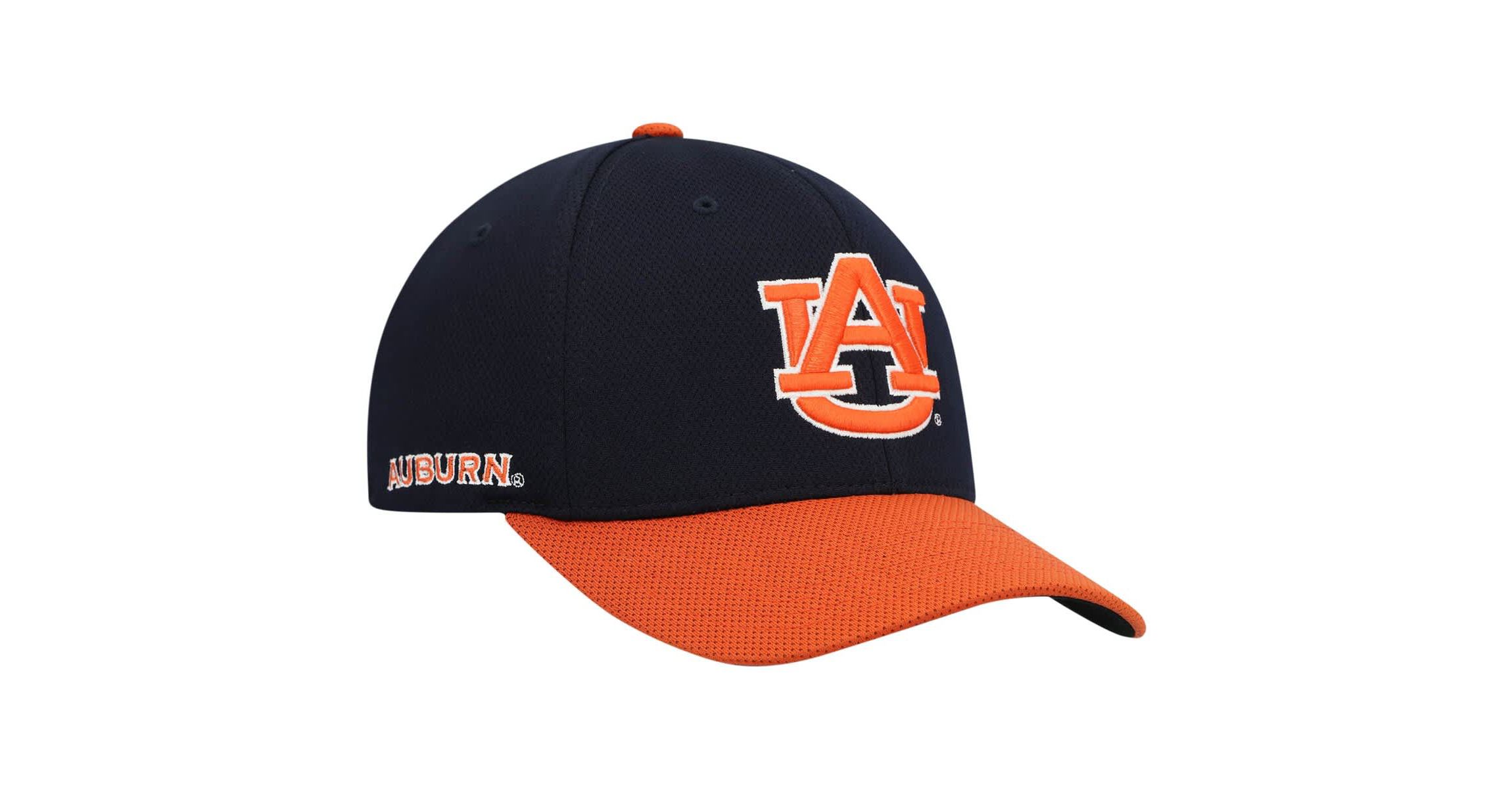 NCAA Navy/Orange Auburn Tigers Two-Tone Reflex Hybrid Tech Flex Hat