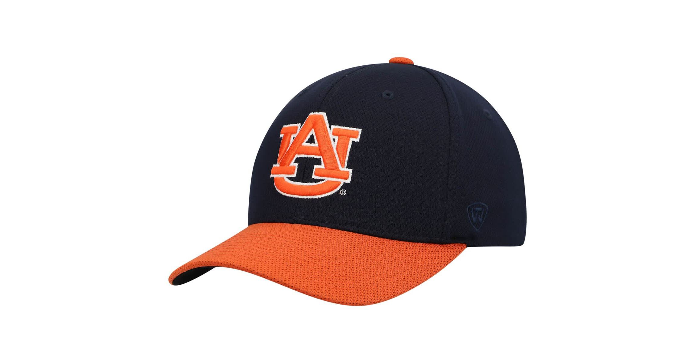 NCAA Navy/Orange Auburn Tigers Two-Tone Reflex Hybrid Tech Flex Hat